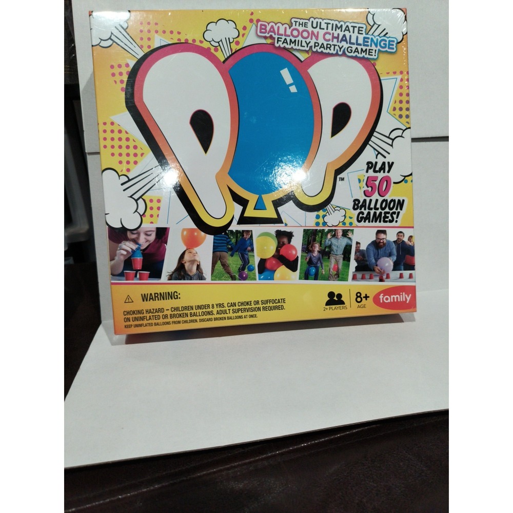 POP The Ultimate Balloon Challenge Family Party Game, Buffalo Games, New, Sealed